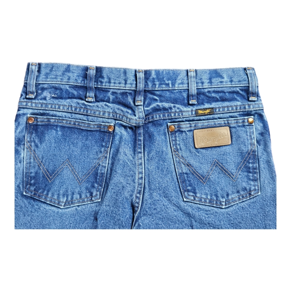 Uses WRANGLER 936 Mens VTG 90s Straight Leg Jeans Medium Wash Zip Fly, 32 x 30 - Picture 11 of 11